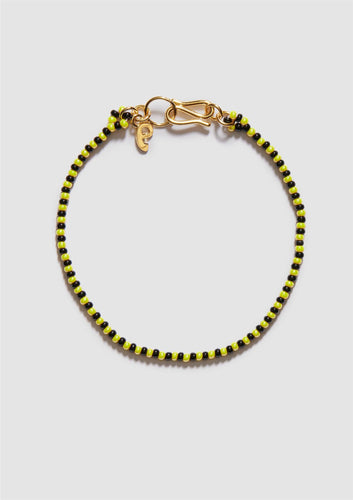 Sencillo Yellow Black Bracelet - Gold