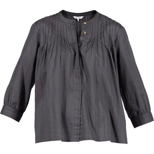 Athene Cotton Shirt - Iron Grey