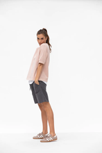 Antonie Linen Shorts - Iron Grey