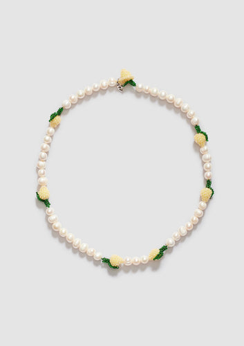Multi Pearl Necklace - Lemon