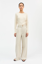 Mika O Neck Blouse - Ecru