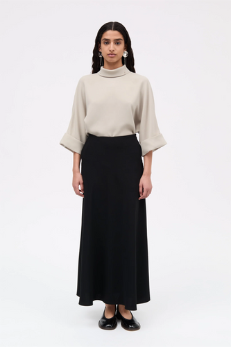 Nimo Crepe Skirt - Black