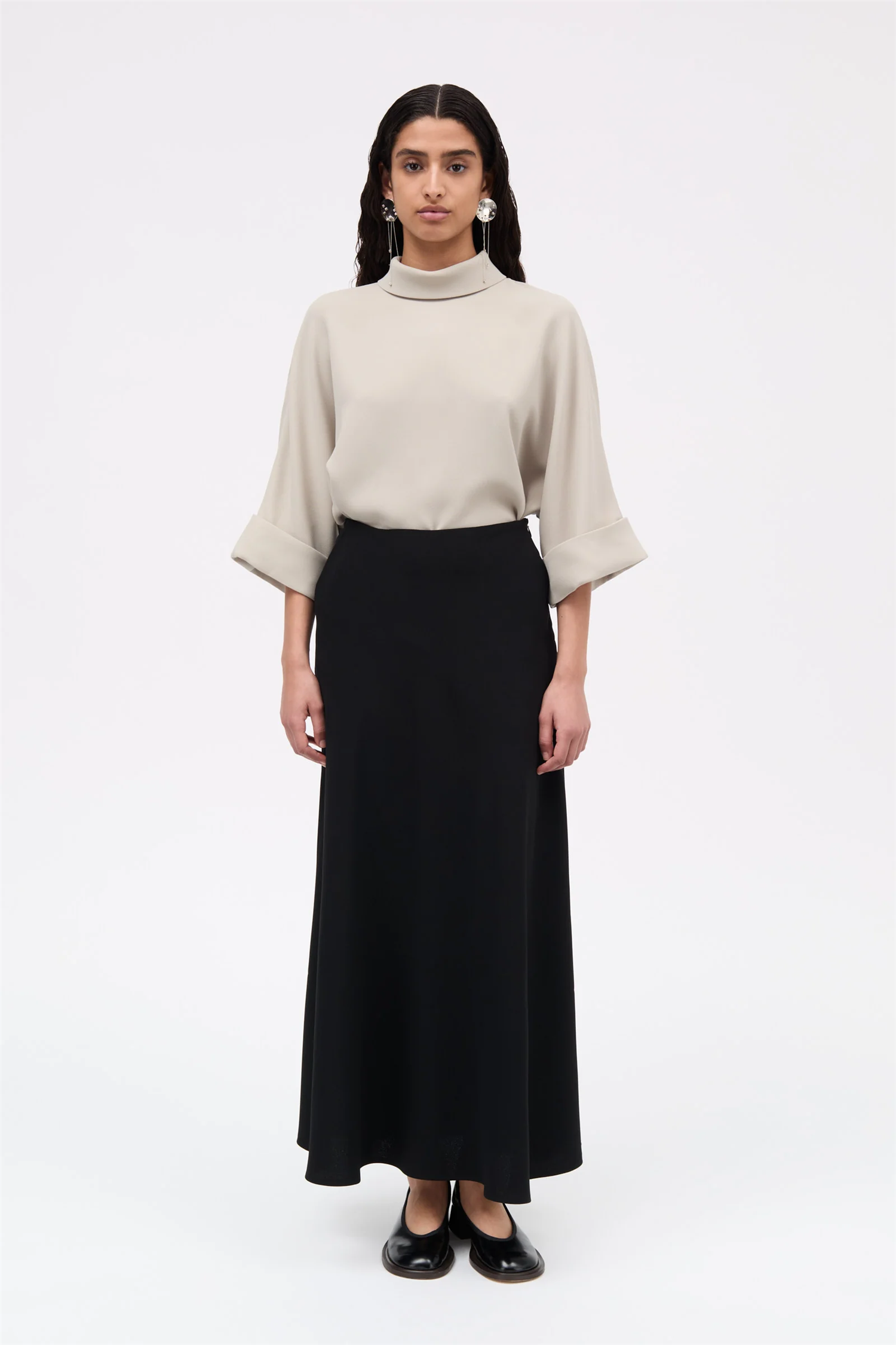 Nimo Crepe Skirt - Black