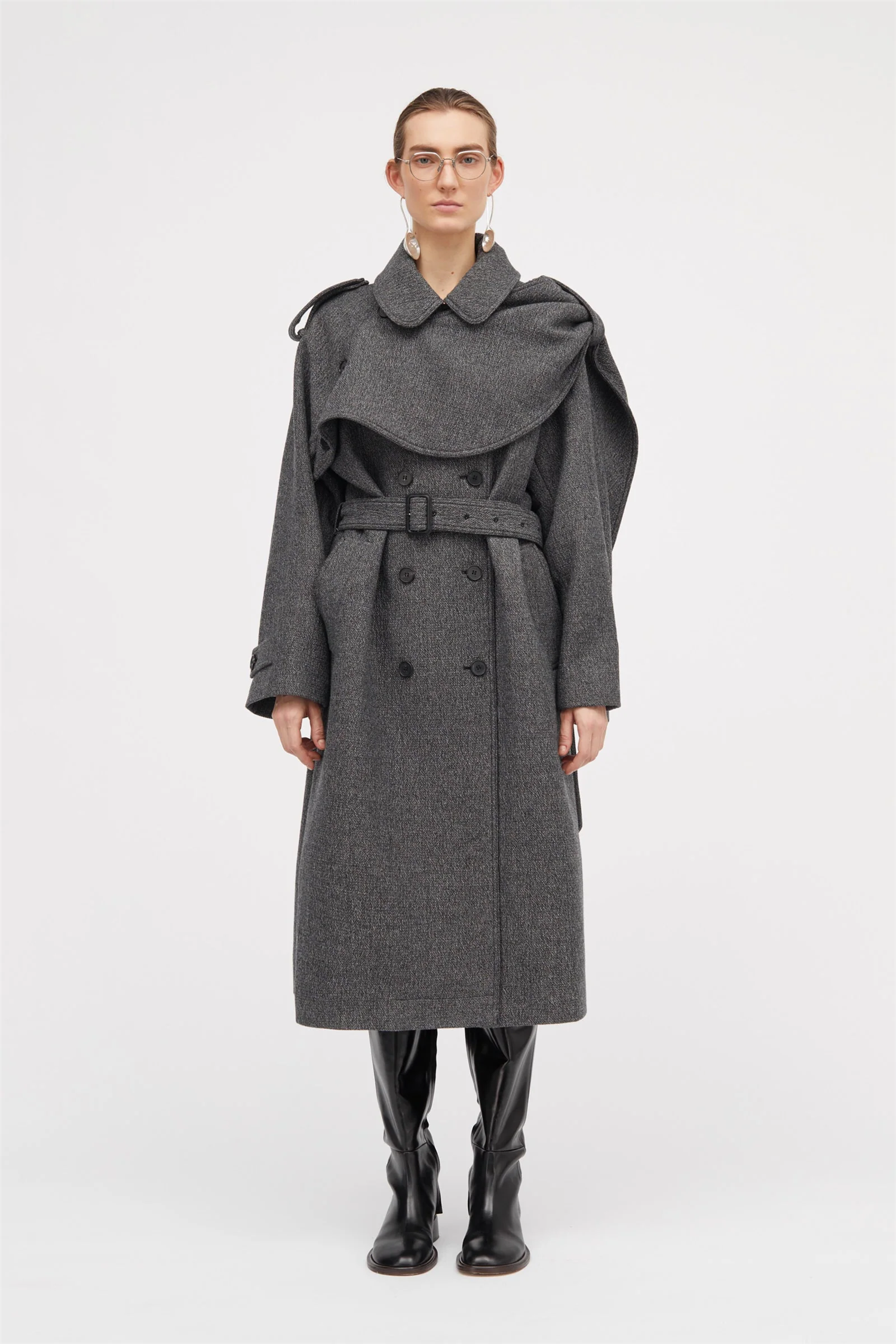 Cicely Wool Coat - Smoke