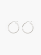 Oda Large Hoops - Silver