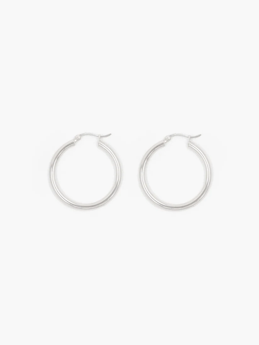 Oda Large Hoops - Silver