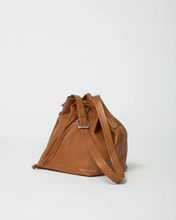 Leather Bucket Bag - Cognac