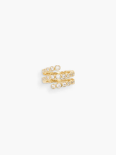 Odette Spiral Ring 56 - Gold Platting