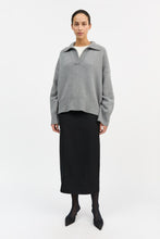 Dean V-Neck Jumper - Grey Melange