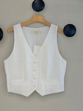 Linen Vest - Ecru
