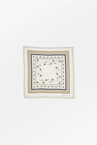 Skall Floral Scarf 55x55 - Ivory