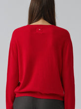 Women's Oversized Roundneck - Red