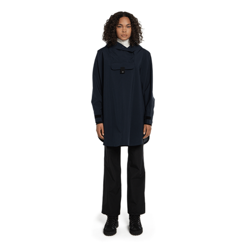 Bergen Poncho - Dark Navy