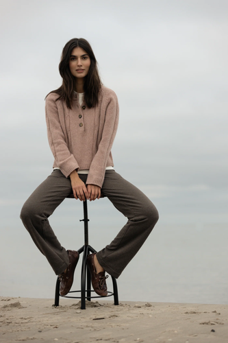 Fnug Lambwools Knit - Old Rose Melange