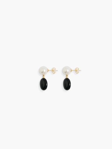 Dualism Earrings - Black Onyx