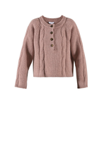 Fnug Lambwools Knit - Old Rose Melange