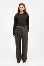 Harry Trousers  - Brown/Black Pinstripe