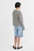 Loui Oversized Blouse - Dark Navy/White Stripe