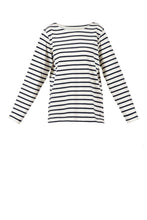 Donna Striped Blouse - Ecru/NewNavy