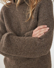 Brushed Knit Jumper - Brown