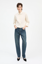 Sharon Straight Jeans - Washed Dark Blue