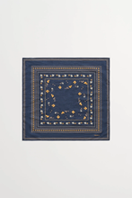 Skall Floral Scarf 55x55 - Midnight Navy