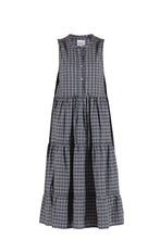 Dalene Check Dress - Dusty Navy Check