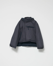 Organic Cotton Ribstop Puffer Jkt - Navy