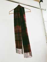 Cashmere Woven Scarf - Checked Bordeaux