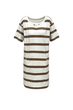 Jessica Dress - Ecru/Cognac