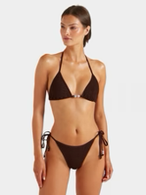 Gina beaded Bikini - Metallic Chocolate