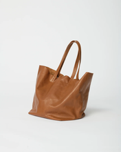 Full Grain Leather Tote - Cognac