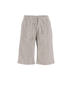 Lisamarie Linen Bermudas - ChalkMelange