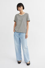 Loui Regular Tee - Dark Navy/White Stripe