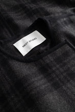 Caspia Check Coat - Black