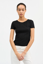 Anna Cap Sleeve Tee - Black