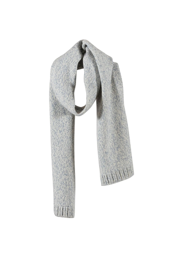 Filur Twisted Wool Scarf - Dusty Blue