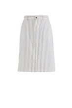 Lizzie Striped Skirt - Cream/DustyNavy