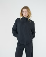 Tropical Wool Tracksuit Top - Navy