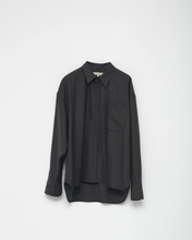 Fine Wool Shirt - Charcoal