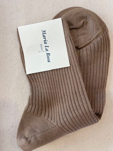 Socks English Cashmere/Seta - Nude