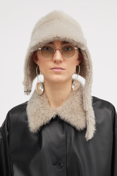 Angelique Shearling Hat - Thunder