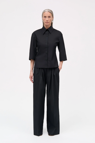 Suki Shirt Poplin - Black