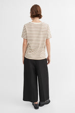 Loui Regular Tee - Light Brown/White Stripe