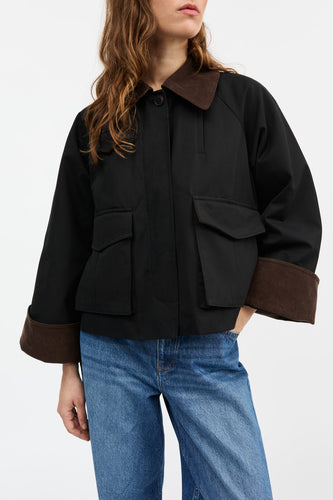 Gaby City Jacket  - Black/Brown