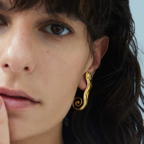 Freja Earrings - Gull