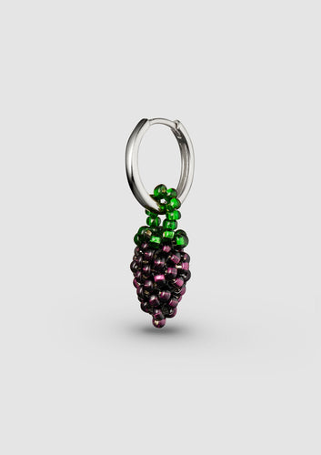 Mini Grape Earring - Silver