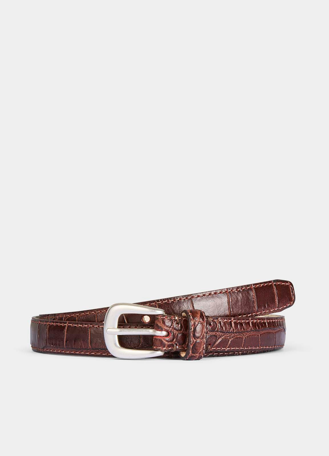 Classic Belt Croco - Brown