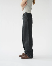Hemp/Cotton Barrel Jeans - Washed Black