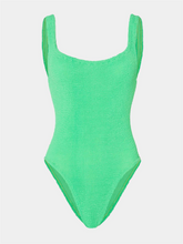 Square Neck Swimsuit - Lime